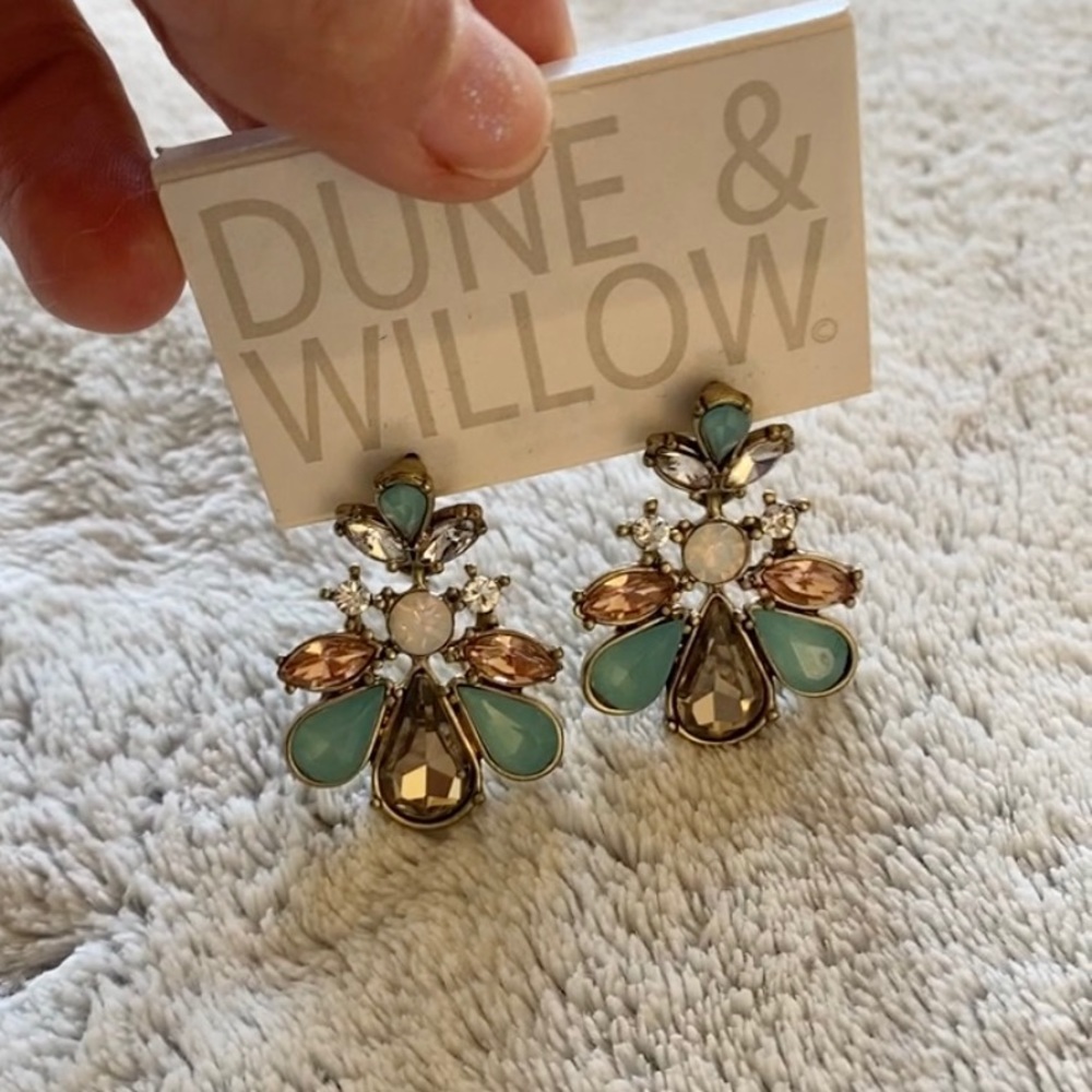 🪞 NEW Drop multi gem earrings